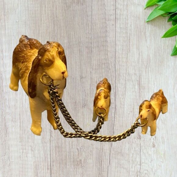 Vintage Tiny Dog Figurines Mom and Puppies Occupied Japan Cocker Spaniel - Picture 5 of 9